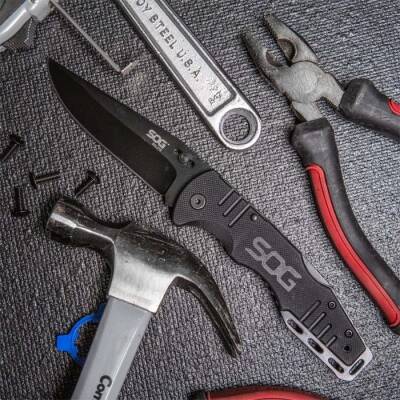 SOG FF-11 Salute Black Blade Çakı - 5