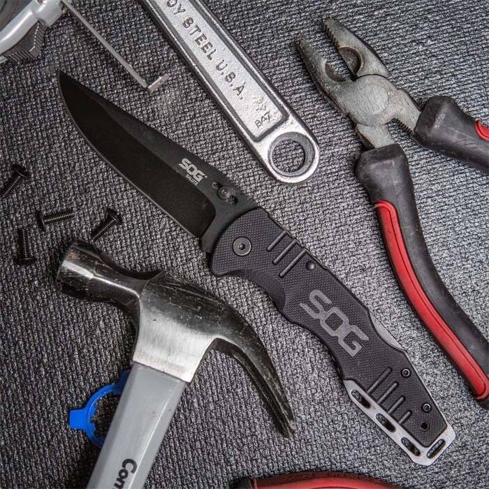 SOG FF-11 Salute Black Blade Çakı - 5