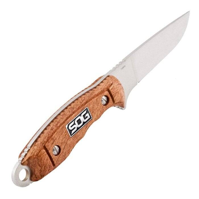 SOG HT022L Huntspoint Ahşap Saplı Avcı Bıçağı - 3