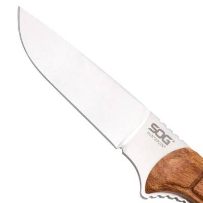 SOG HT022L Huntspoint Ahşap Saplı Avcı Bıçağı - 5
