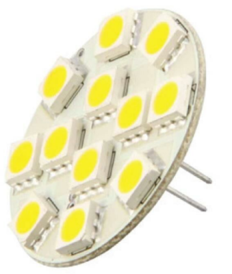 12 LED'Lİ G4 AMPÜL DİK GÜN IŞIĞI 12-24 V - 