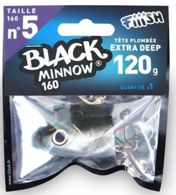 Fiiish Balck Minnow BM160/5 BM624 Extra Deep 120gr Kaki Jig Head - 2