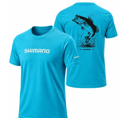 Shımano Blue Sea bass T-Shirt - XL - SHIMANO