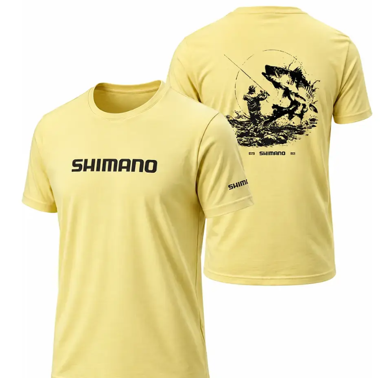 Shımano Yellow Barracuda T-Shirt - L - 1