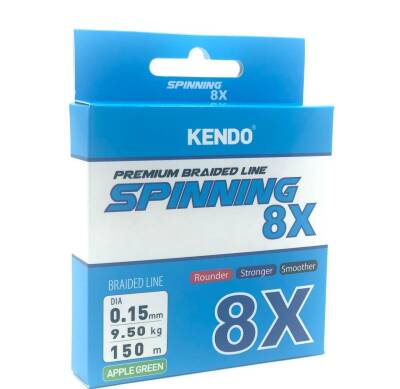 Kendo Spinning 8X Fighting 150m Örgü ip (Apple Green) - 1