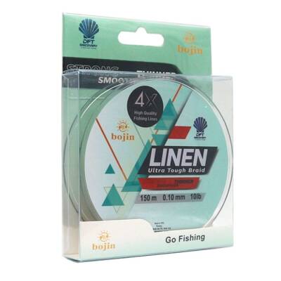 DFT Bojin 4X Linen İp Misina 0.10 mm 150 m Yeşil - 2