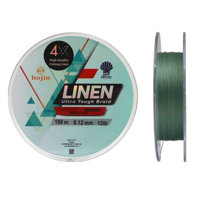 DFT Bojin 4X Linen İp Misina 0.12 mm 150 m Yeşil - 3