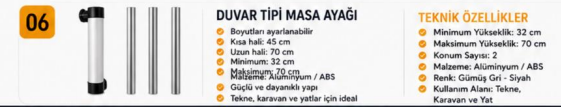 DUVAR TİPİ MASA AYAĞI - 1