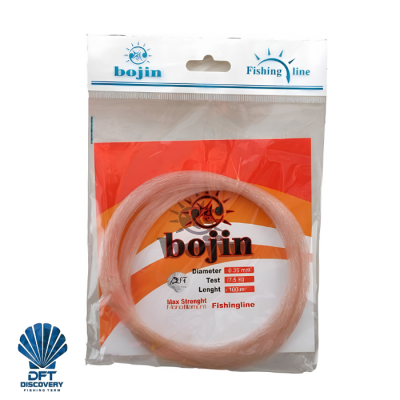 D.BOJIN Poşet Misina 100m-0.35 mm RenkB008(KAHVE) - Bojin