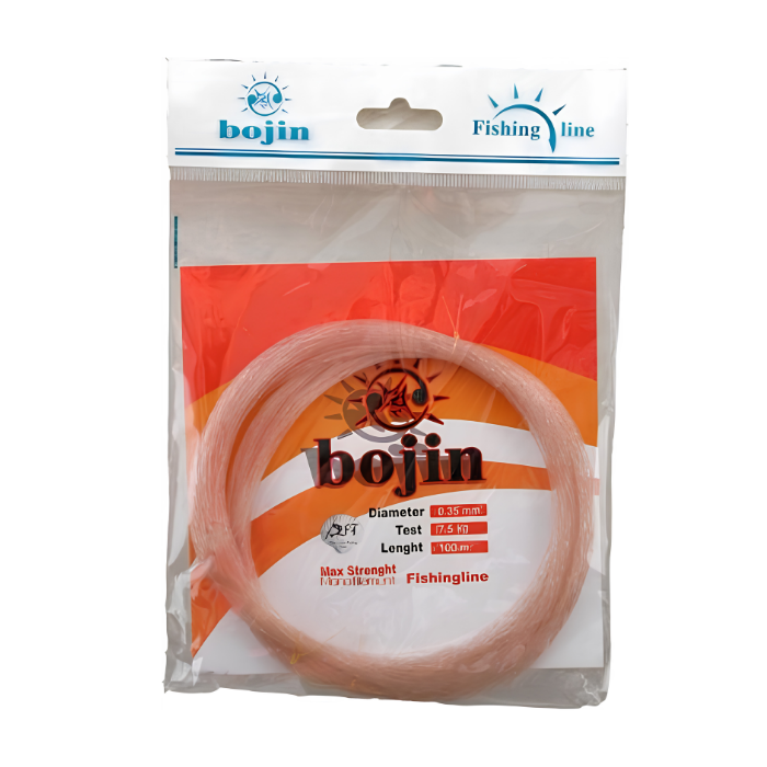 D.BOJIN Poşet Misina 100m-0.35 mm RenkB008(KAHVE) - 2