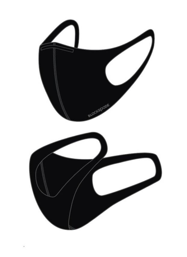 BLACKSPADE Çocuk Koruyucu Maske Siyah S2 - 2