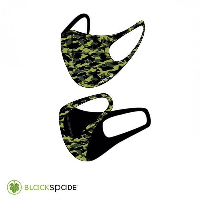 BLACKSPADE Çocuk Koruyucu Maske Yeşil Kamo S2 - 1