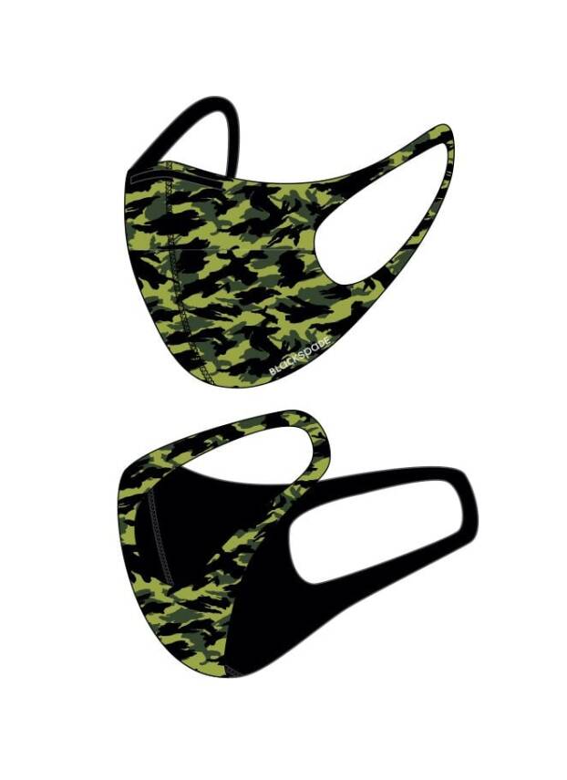 BLACKSPADE Çocuk Koruyucu Maske Yeşil Kamo S2 - 2