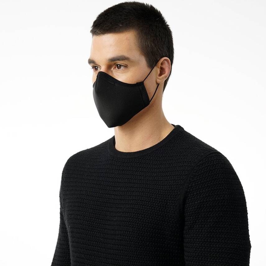 BLACKSPADE Unisex Örme Kumaş Maske Siyah - 2
