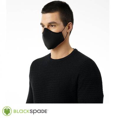BLACKSPADE Unisex Örme Kumaş Maske Siyah - Blackspade