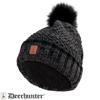 T. DEERHUNTER Lady Knitted Kadın Siyah Bere - 1