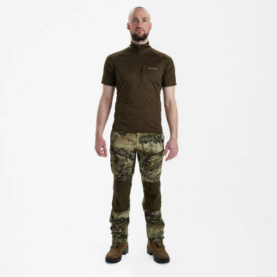 DEERHUNTER Yaka Fermuarlı K.Kollu Yeşil Tişört L - 6