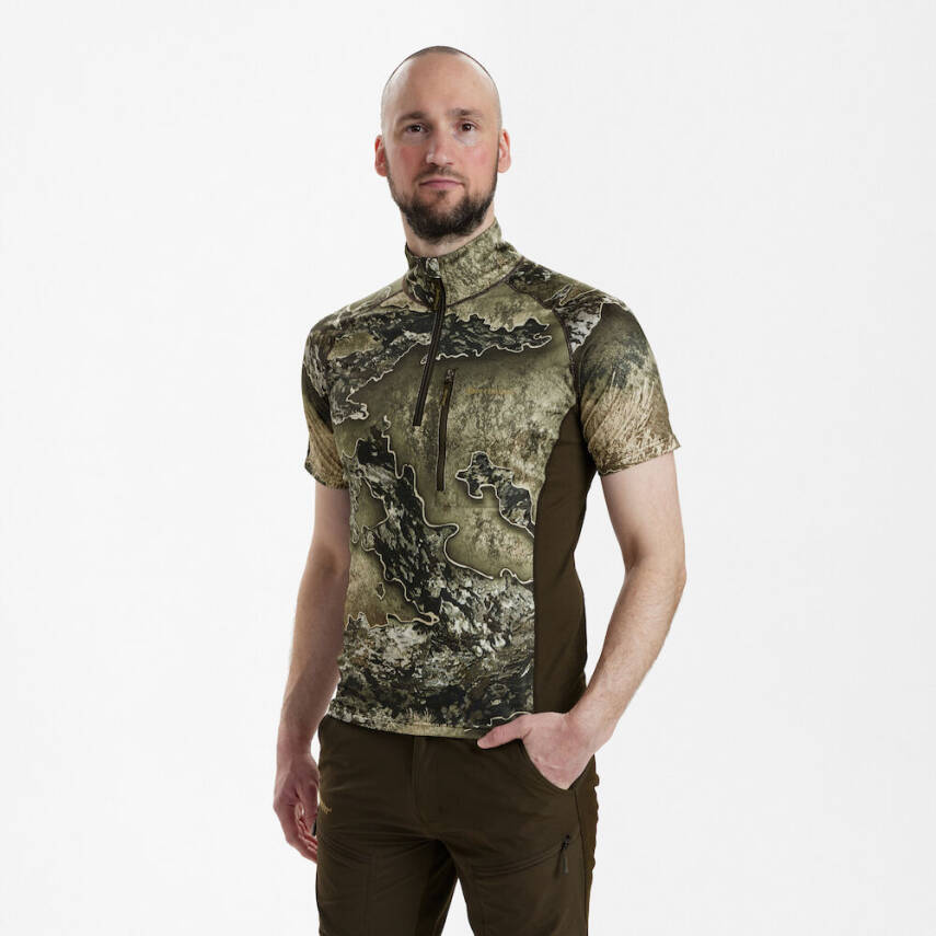 DEERHUNTER Yaka Fermurlı K.Kollu Realtree Tişört XL - 4
