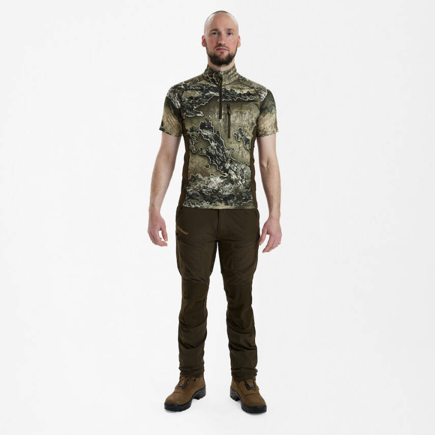 DEERHUNTER Yaka Fermurlı K.Kollu Realtree Tişört XL - 6