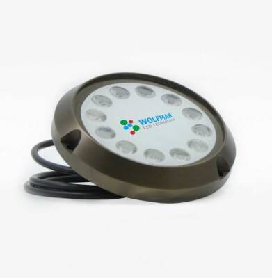 WM S12 W 12 LEDLİ 9-30 SU ALTI AYDINLATMA ALİMÜNYUM MAVİ - 2