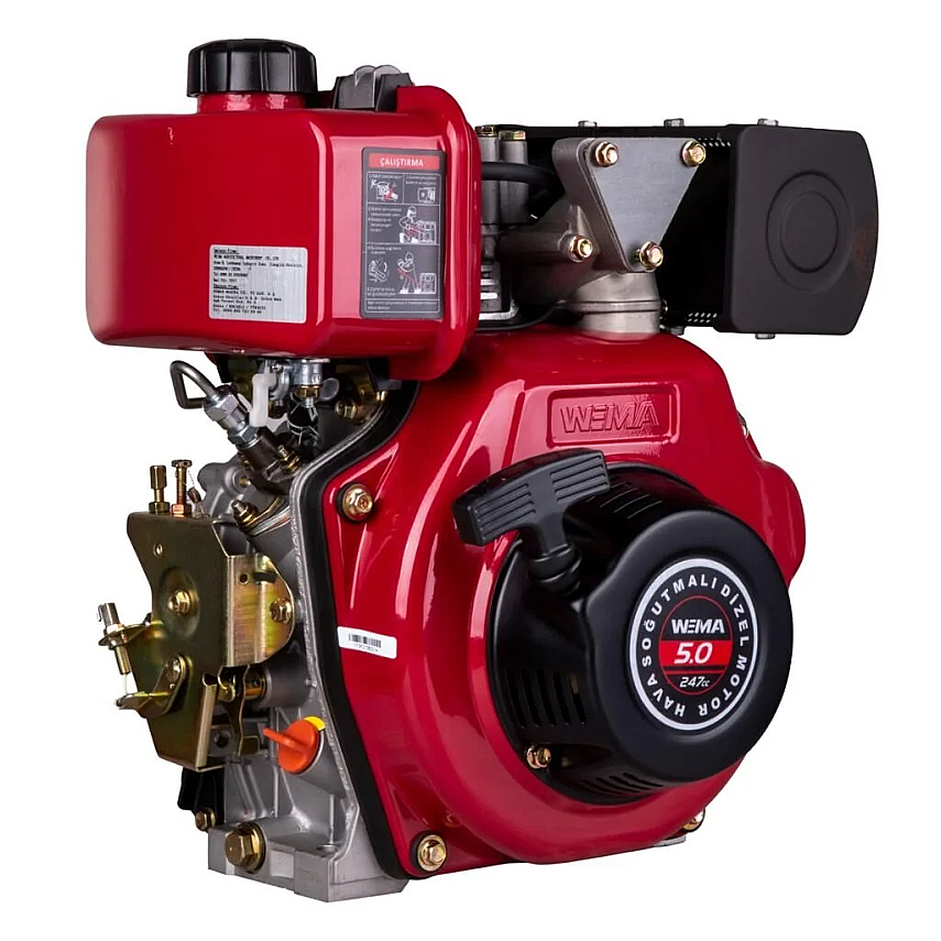 WEIMA WM173F 5.5 HP DİZEL MOTOR İPLİ ÇAPA TİP FREZELİ - 1