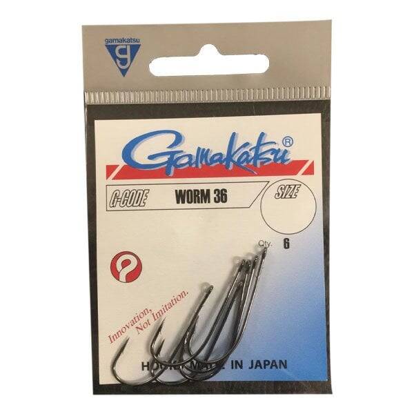 GAMAKATSU Worm 36 Siyah No1 Olta İğnesi 16 - 3
